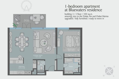 Apartment in Bluewaters, Dubai, UAE 1 bedroom, 103 sq.m. № 571028 - photo 1