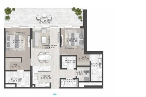Apartment til salg i Al Marjan Island, Ras Al Khaimah, UAE 1 soveværelse, 89 kvm № 704563 - foto 17