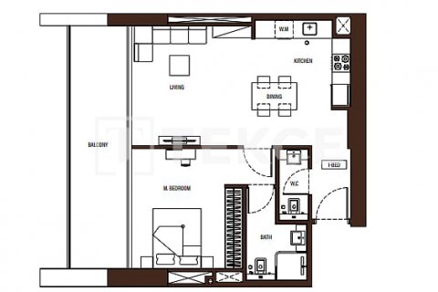 Apartmen di Jumeirah Village Circle, Dubai, UAE 1 bilik, 40 meter persegi № 579948 - foto 14
