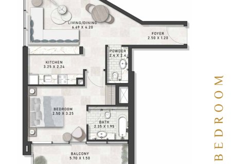 Apartment til salg i DAMAC Hills (Akoya by DAMAC), Dubai, UAE 1 værelse, 32 kvm № 728531 - foto 6