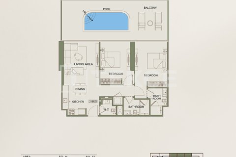 Majan, Dubai, संयुक्त अरब अमीरात में अपार्टमेंट, 2 बेडरूम, 117 वर्ग मीटर, संख्या 659701 - फ़ोटो 12