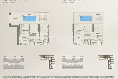 Appartement te koop in Majan, Dubai, VAE 1 slaapkamer, 164 vr.m., nr 659700 - foto 14