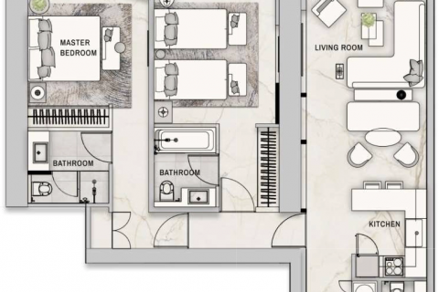 Müüa korter asukohaga Al Sufouh, Dubai, AÜE: 2 magamistoaga, 103 m² Nr 598514 - pilt 16