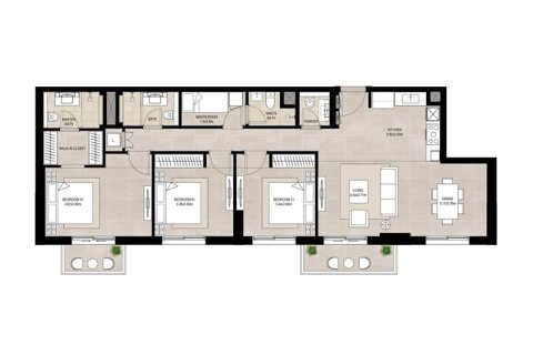Huoneisto Town Square, Dubai, Arabiemiraatit 1 makuuhuone, 55 m2 № 732392 - kuva 5