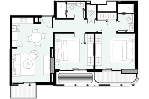 Apartmán v Al Jaddaf, Dubai, SAE 1 izba č. 732391 - Fotografia 8