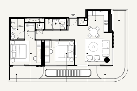 Jebel Ali、Dubai、UAE にあるマンション販売中 1部屋、30 m2、No732394 - 写真 7