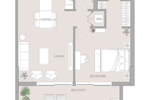 Apartmán v Jumeirah Village Triangle, Dubai, SAE 1 spálňa, 100 m2 č. 704513 - Fotografia 19