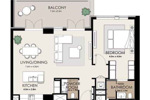 Apartman u Dubai, UAE 1 spavaća soba, 101 m2 Br. 704509 - fotografija 22