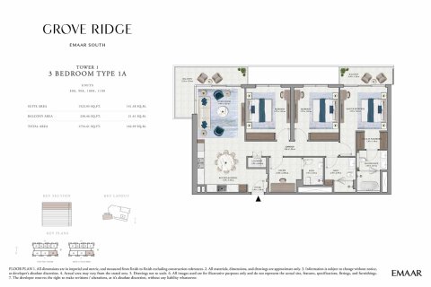 Apartment in Grove Ridge in Dubai South (Dubai World Central), Dubai, UAE 1 bedroom, 73 sq.m. № 704818 - photo 16