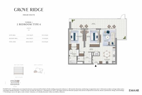 Apartment in Grove Ridge in Dubai South (Dubai World Central), Dubai, UAE 1 bedroom, 73 sq.m. № 704818 - photo 15