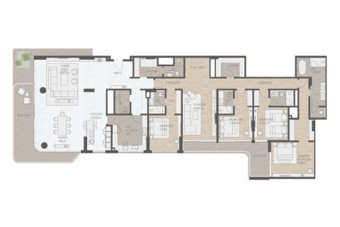 آپارتمان برای فروش در  Palm Jumeirah، Dubai، امارات متحده عربی  1 خوابه ، 237 متر مربع ، شماره 689899 - تصویر 4