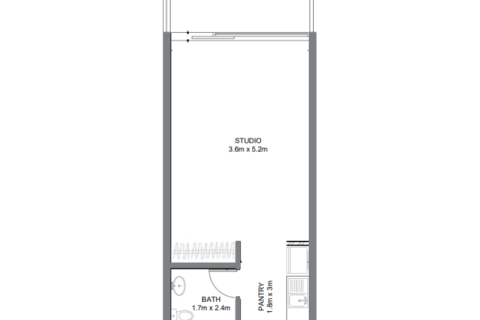 Müüa korter asukohaga Al Marjan Island, Ras Al Khaimah, AÜE: 1 toaline, 43 m² Nr 689900 - pilt 4