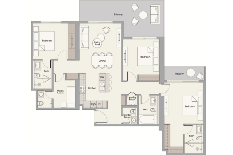 Mohammed Bin Rashid City, Dubai, BAE’de satılık daire 1 yatak odası, 72 m&sup2; No 689901 - fotoğraf 7