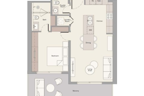 Mohammed Bin Rashid City, Dubai, BAE’de satılık daire 1 yatak odası, 72 m&sup2; No 689901 - fotoğraf 6