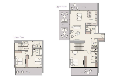 Mohammed Bin Rashid City, Dubai, BAE’de satılık daire 1 yatak odası, 72 m&sup2; No 689901 - fotoğraf 9