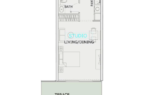 Appartamento in vendita a Arjan, Dubai, EAU 1 camera, 39 mq. № 732562 - foto 5