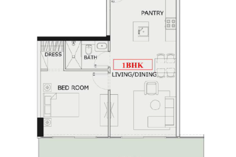 Apartament në Arjan, Dubai, Emiratet e Bashkuara Arabe 1 dhomë, 39 m2. № 732562 - Foto 3