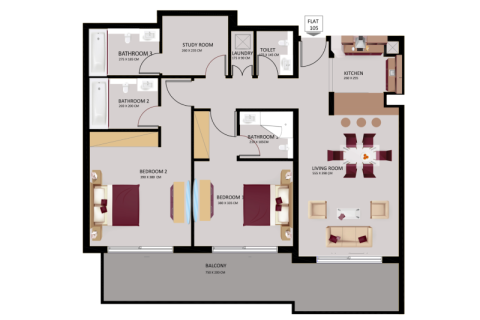 Jumeirah Village Circle, Dubai, UAE의 판매용 아파트 45제곱미터 번호 732556 - 사진 6