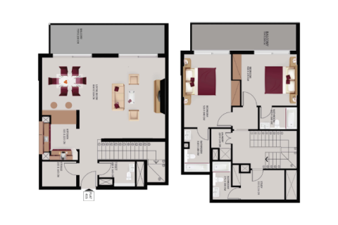 Jumeirah Village Circle, Dubai, UAE의 판매용 아파트 45제곱미터 번호 732556 - 사진 7