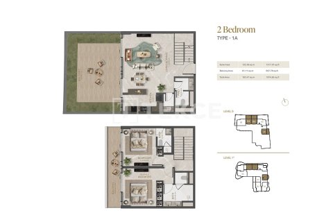 Huoneisto Al Marjan Island, Ras Al Khaimah, Arabiemiraatit 1 makuuhuone, 77 m2 № 695666 - kuva 30