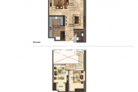 Dvoupatrový byt v DIFC, Dubai, SAE 2 ložnice, 150 m² Č.: 693620 - fotografie 16