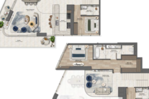 Apartament në Maritime City, Dubai, Emiratet e Bashkuara Arabe 1 dhomë gjumi, 78 m2. № 704318 - Foto 16