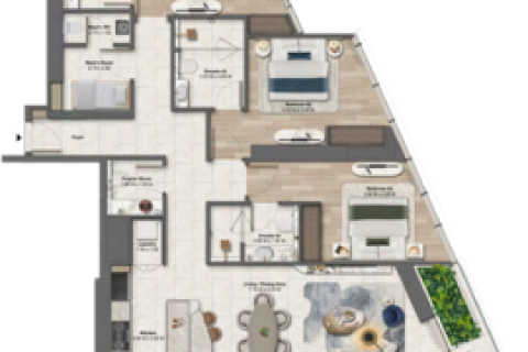 Apartament në Maritime City, Dubai, Emiratet e Bashkuara Arabe 1 dhomë gjumi, 78 m2. № 704318 - Foto 15