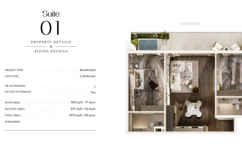 Купити квартиру в Jumeirah Village Triangle, Дубай, ОАЕ 2 спальні, 96м2, № 704317 - фото 17