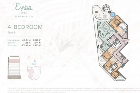 Byt v Dubai, SAE 2 ložnice, 276.9 m² Č.: 572645 - fotografie 18