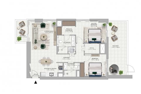 Apartment in Dubai Hills Estate, UAE 3 bedrooms, 155 sq.m. № 554780 - photo 8