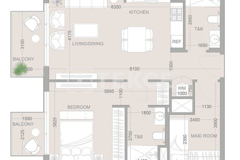 Apartament de vânzare în Jumeirah Village Circle, Dubai, EAU 2 dormitoare, 111 mp.  №659367 - poză 15