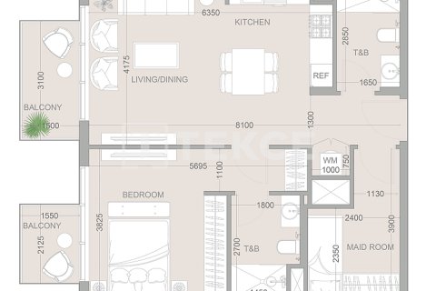Müüa korter asukohaga Jumeirah Village Circle, Dubai, AÜE: 1 magamistoaga, 66 m² Nr 659366 - pilt 15