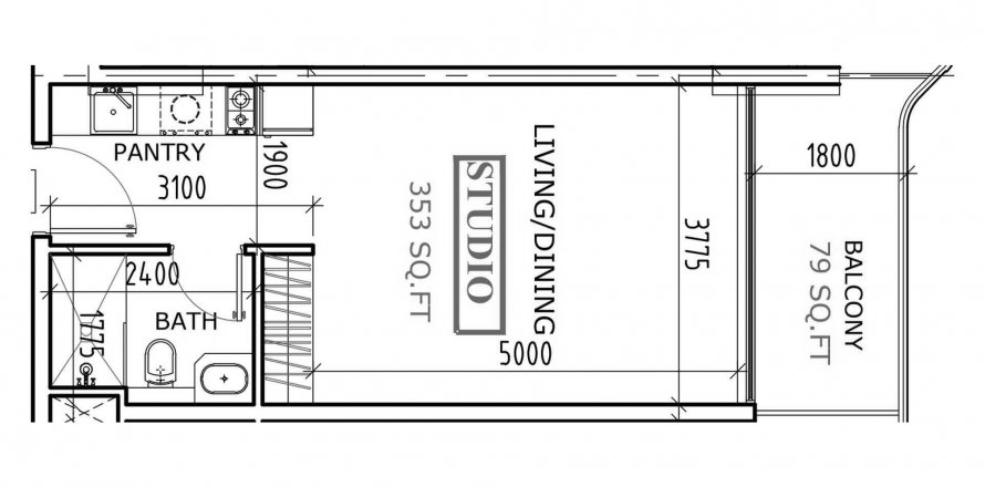 Byt v Coventry Gardens 2 v Dubai Land, SAE 40.13 m² Č.: 577384