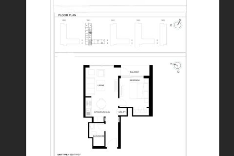 דירה למכירה ב Ras Al Khor, Dubai, איחוד האמירויות  1 חדר שינה, 51.3 מ"ר, מספר 655814 - תמונה 10