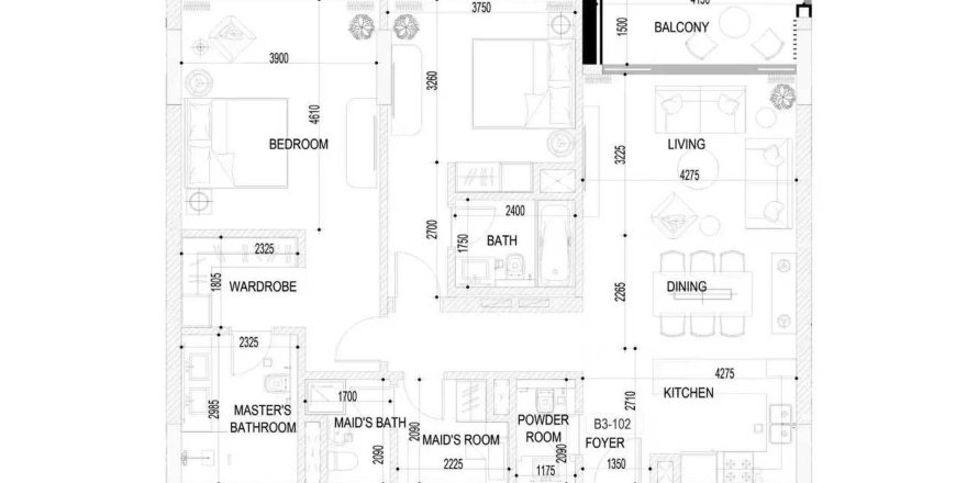 Apartament në Naseem Al Jurf në Ghantoot, Abu Dhabi, Emiratet e Bashkuara Arabe 2 dhoma gjumi, 119 m2. № 740282