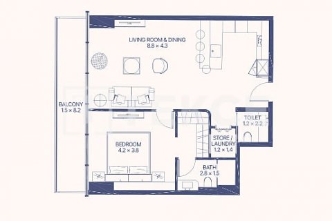 Apartment in Al Marjan Island, Ras Al Khaimah, UAE 1 bedroom, 81 sq.m. № 632229 - photo 9