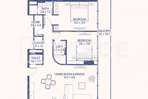 Apartment in Al Marjan Island, Ras Al Khaimah, UAE 1 bedroom, 81 sq.m. № 632229 - photo 10
