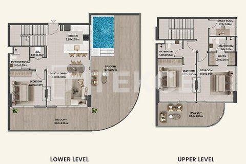 Lägenhet till försäljning i Majan, Dubai, UAE 1 rum, 44 kvm Nr. 730792 - fotografi 18