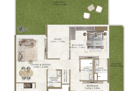 Byt v Al Warsan, Dubai, SAE 1 pokoj, 35 m² Č.: 730788 - fotografie 13