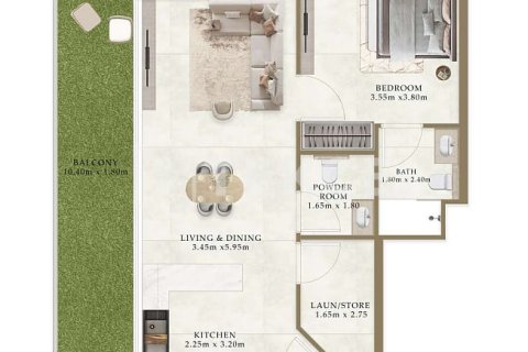 Byt v Al Warsan, Dubai, SAE 1 pokoj, 35 m² Č.: 730788 - fotografie 11