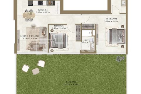 Byt v Al Warsan, Dubai, SAE 1 pokoj, 35 m² Č.: 730788 - fotografie 12