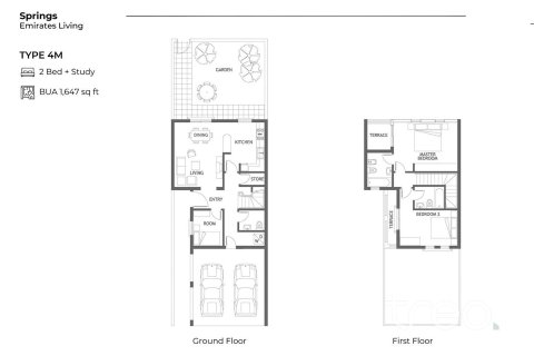 Villa à vendre à  The Springs, Dubai, EAU 2 chambres, 151.52 m2 № 761344 - photo 10