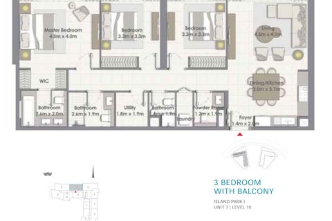 Apartman u gradu Dubai Creek Harbour (The Lagoons), Dubai, UAE 1 spavaća soba, 62 m2 Br. 704412 - Slika 11