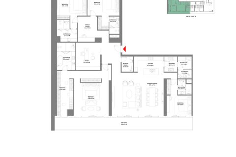 阿联酋 Dubai Dubai Harbour 待售 : 1 卧, 100 平方米 , 编号704413 - 照片 15