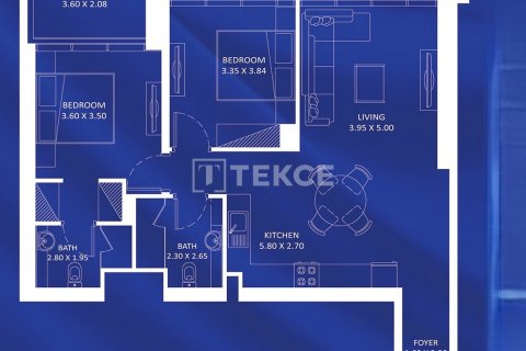 Byt v Jumeirah Village Triangle, Dubai, SAE 1 ložnice, 80 m² Č.: 557486 - fotografie 16