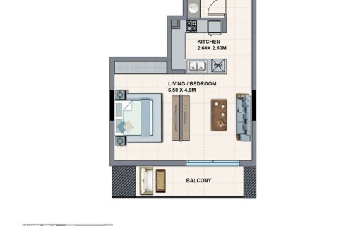 Apartmen di RIVIERA AZURE di Mohammed Bin Rashid City, Dubai, UAE 1 bilik, 43 meter persegi № 728642 - foto 5