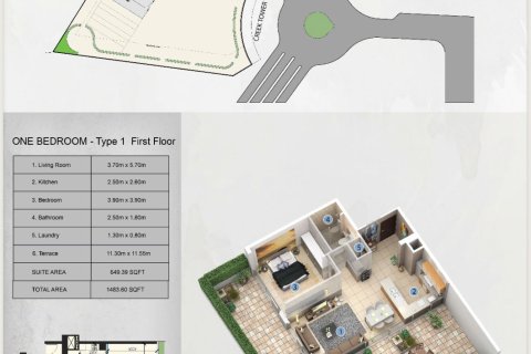 Wohnung zum Verkauf in Dubai Healthcare City, Dubai, VAE 1 Zimmer, 35 m2 Nr. 728643 - Foto 7