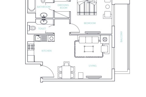Apartament de vânzare în Dubai Hills Estate, Dubai, EAU 1 cameră, 56 mp.  №728647 - poză 7