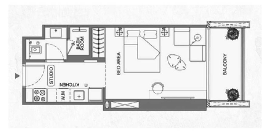 Apartamento em Jumeirah Village Triangle, Dubai, EAU 1 quarto, 31 m2 № 694441