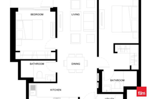 Apartament në Ras Al Khor, Dubai, Emiratet e Bashkuara Arabe 2 dhoma gjumi, 78.9 m2. № 646866 - Foto 12